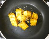 副菜お弁当★厚揚げの甘辛ごま醤油だれ焼き作り方5写真