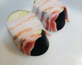 なす肉巻きの蒸し焼☆シソ味噌がけ作り方4写真