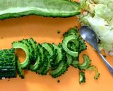 レンジで簡単♪ゴーヤのツナ味噌作り方1写真