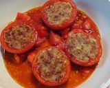 トマトの肉詰♪オイスターソース仕立作り方5写真