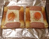 NO.1目玉焼きトースト♡フライパン不要作り方1写真