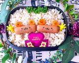 6月4日　薔薇くまちゃん玄米弁当　詰め方作り方2写真