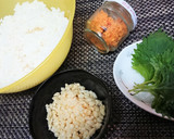 お弁当にも！【鮭と大葉の揚げ玉おにぎり】作り方1写真