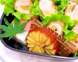 6月4日　薔薇くまちゃん玄米弁当　詰め方作り方6写真