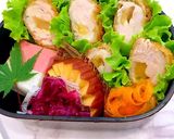 6月4日　薔薇くまちゃん玄米弁当　詰め方作り方8写真