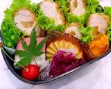 6月4日　薔薇くまちゃん玄米弁当　詰め方作り方9写真
