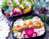 6月4日　薔薇くまちゃん玄米弁当　詰め方作り方11写真