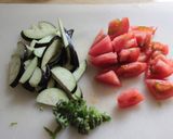 なすとトマトの甘味噌パスタ作り方2写真