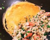 簡単★餃子の残り具材でパパッと炒飯！作り方5写真