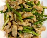 にんにくの芽と胸肉のオイスター炒め作り方16写真