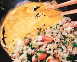簡単★餃子の残り具材でパパッと炒飯！作り方7写真