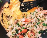 簡単★餃子の残り具材でパパッと炒飯！作り方8写真