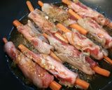 イベリコ豚の肉巻き、にんにく味。作り方4写真