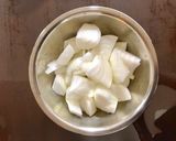 簡単ニンニクの効いた鶏肉のトマト煮作り方1写真