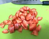 簡単ニンニクの効いた鶏肉のトマト煮作り方2写真