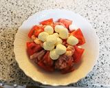トマトと鶏肉のモッツァレラ作り方3写真