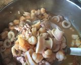 イカと海老のシーフードパスタ作り方6写真
