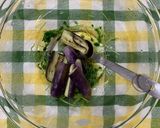 ひとりごはん ナスと豆苗のレンチンおかず作り方7写真