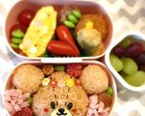 くまのがっこう♡ジャッキー キャラ弁作り方14写真