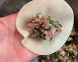 春菊と味噌で餃子を。作り方6写真
