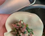 春菊と味噌で餃子を。作り方7写真