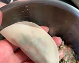 春菊と味噌で餃子を。作り方8写真