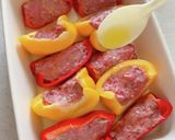 パプリカの肉詰めボート焼き作り方6写真