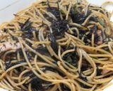 ひじきとベーコンのペペロンチーノ風パスタ作り方10写真