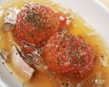 レンジで簡単丸ごとトマトのコンソメスープ作り方4写真