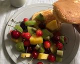 簡単✨季節のフルーツミックスパンケーキ作り方3写真
