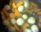 鶏肉団子の梅和風スープ作り方6写真