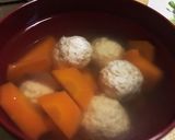 鶏肉団子の梅和風スープ作り方7写真