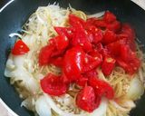 トマトとちりめんじゃこのガーリックパスタ作り方4写真