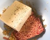 しいたけに詰めきれてない肉詰め作り方3写真