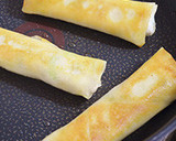 そら豆と水切りケフィアの焼き揚げ春巻き作り方7写真
