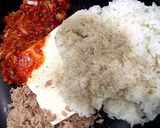 ☆ライスコロッケ☆豆腐ツナキムチーズ入り作り方2写真