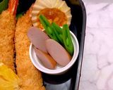 6月5日　エビフライ　カエルさん弁当作り方5写真