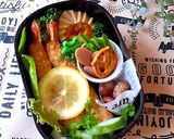 6月5日　エビフライ　カエルさん弁当作り方7写真