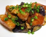 鶏むね肉となすとエリンギの照り炒め作り方6写真