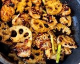 味付け簡単♬蓮根と鶏ももの甘辛焼き作り方7写真