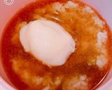 夏に冷たいお茶漬け、温玉味噌バタ麦茶漬け作り方5写真