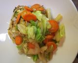 お野菜ぺろりメニュー[焼ききしめん]作り方5写真