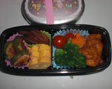 キャラ弁☆マイメロちゃん＋パパ弁当作り方7写真