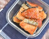 鮭のガーリック醤油照り焼き作り方4写真