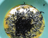 芽ヒジキたっぷりの味付きだし巻き卵作り方4写真