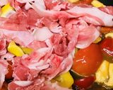豚肉＆野菜のラグー●トマトクリームソース作り方3写真