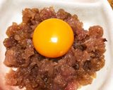 マグロのユッケ。作り方4写真
