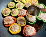 ズッキーニとピーマンの肉詰め作り方11写真