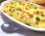 グリンピースとベーコンのポテトグラタン作り方13写真