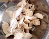 鶏ささみと梅と大葉のおろしポン酢パスタ♪作り方1写真